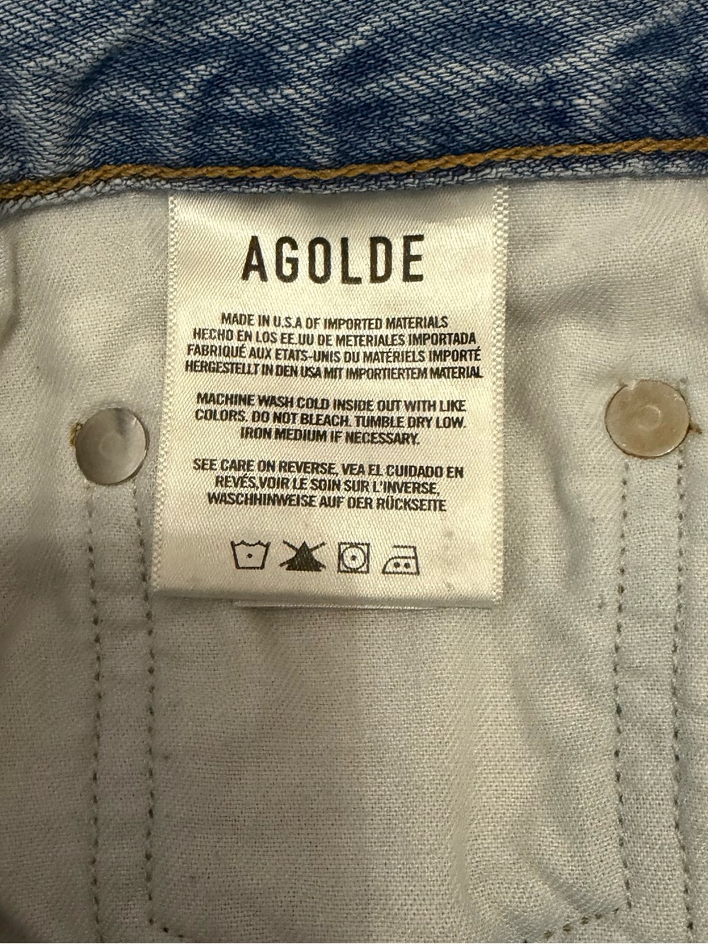 AGOLDE Criss Cross Jean in Suburbia Size 24 - Picture 10 of 11